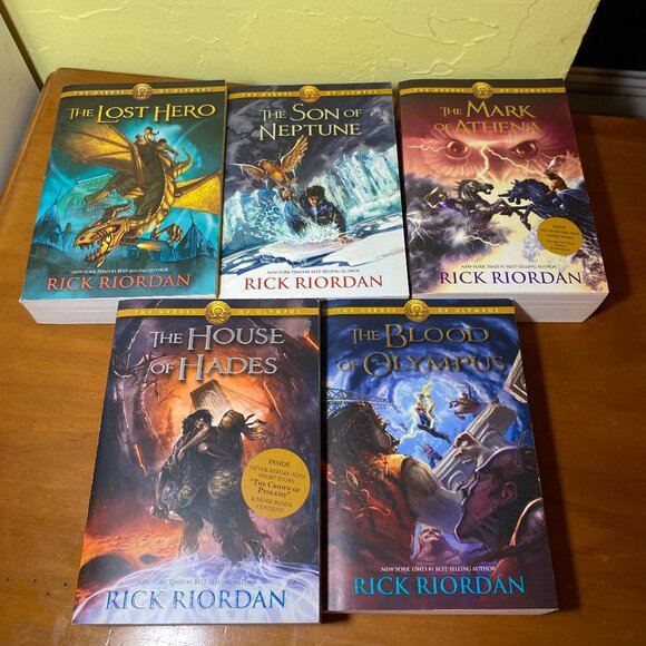 Heroes of Olympus Book Set (1–5) – Rick Riordan – Lightly Used - Picture 1 of 8